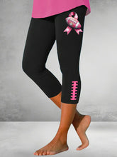 Leggings décontractés à imprimé sensibilisation au cancer du sein pour femmes